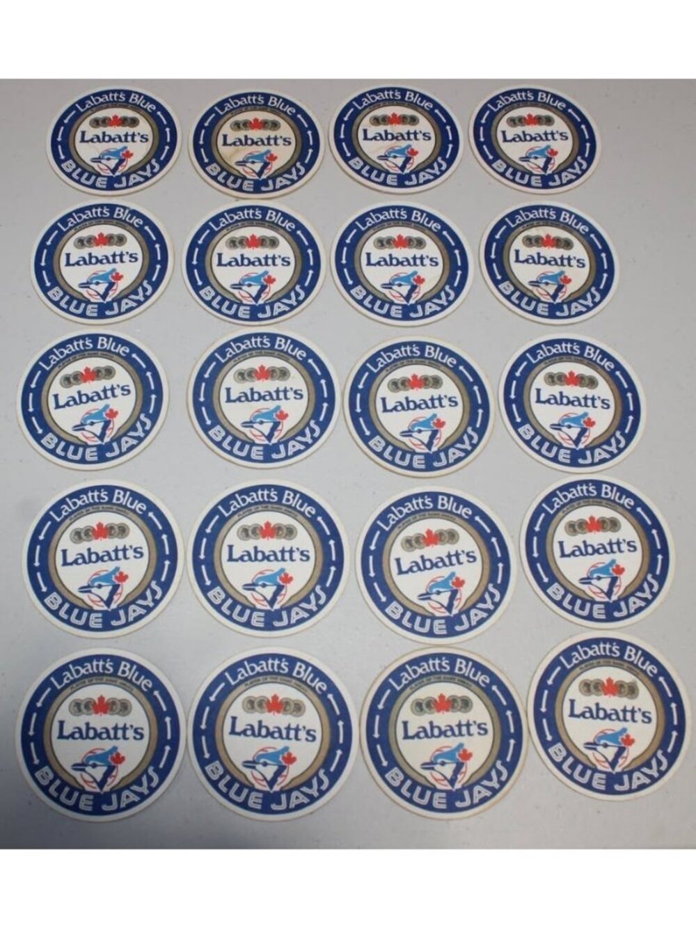 Vintage Labatt Blue Toronto Blue Jays Beer Coasters - Lot of 20